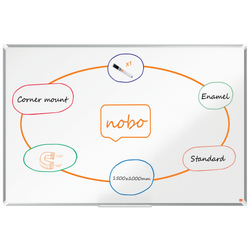 Pizarra NOBO Premium Plus acero vitrificado 1500x1000mm, blanco