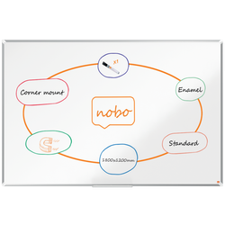Pizarra NOBO Premium Plus acero vitrificado 1800x1200mm, blanco