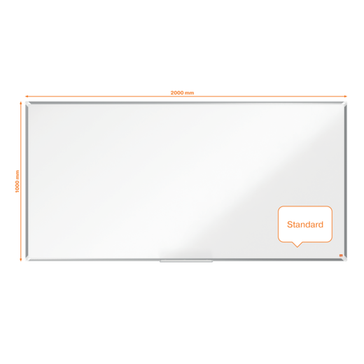 Pizarra NOBO Premium Plus acero vitrificado 2000x1000mm, blanco