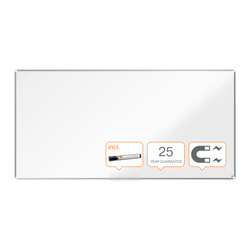 Pizarra NOBO Premium Plus acero vitrificado 2400x1200mm, blanco
