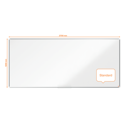 Pizarra NOBO Premium Plus acero vitrificado 2700x1200mm, blanco