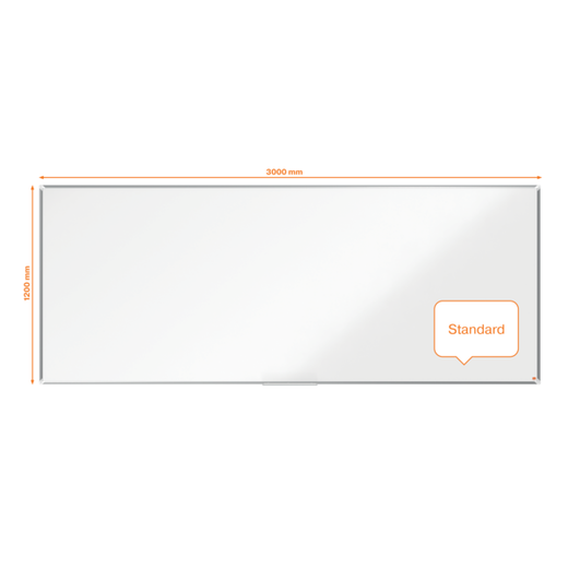 Pizarra NOBO Premium Plus acero vitrificado 3000x1200mm, blanco