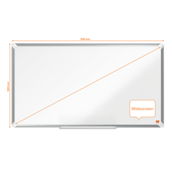 Pizarra NOBO Premium Plus de formato panorámico acero lacado de 40", 890x500mm, blanco