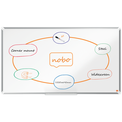 Pizarra NOBO Premium Plus de formato panorámico acero lacado de 55", 1220x690mm, blanco