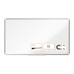 Pizarra NOBO Premium Plus de formato panorámico acero lacado de 55", 1220x690mm, blanco