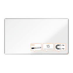 Pizarra NOBO Premium Plus de formato panorámico acero lacado de 85", 1880x1060mm, blanco