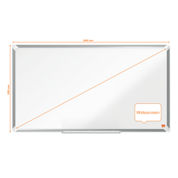 Pizarra NOBO Premium Plus de formato panorámico acero vitrificado de 40", 890x500mm, blanco