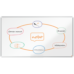 Pizarra NOBO Premium Plus de formato panorámico acero vitrificado de 85", 1880x1060mm, blanco