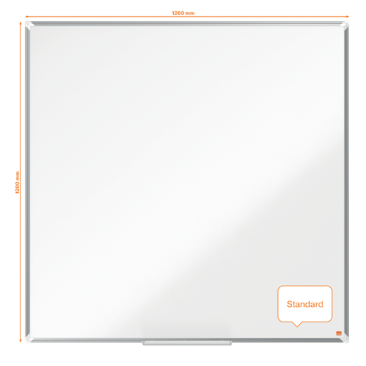 Pizarra NOBO Premium Plus melamina 1200x1200mm, blanco
