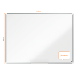 Pizarra NOBO Premium Plus melamina 1200x900mm, blanco