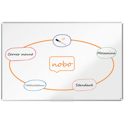 Pizarra NOBO Premium Plus melamina1800x1200mm, blanco