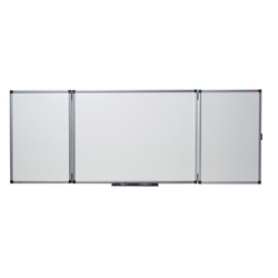 Pizarra NOBO tríptica magnética acero vitrificado 120X90 cm (abierta 240X90), blanco