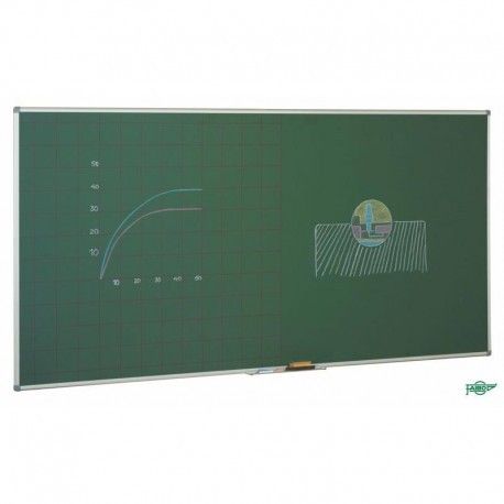 Pizarra preescolar verde Cuadriculada/Lisa estratificada 122x244cm