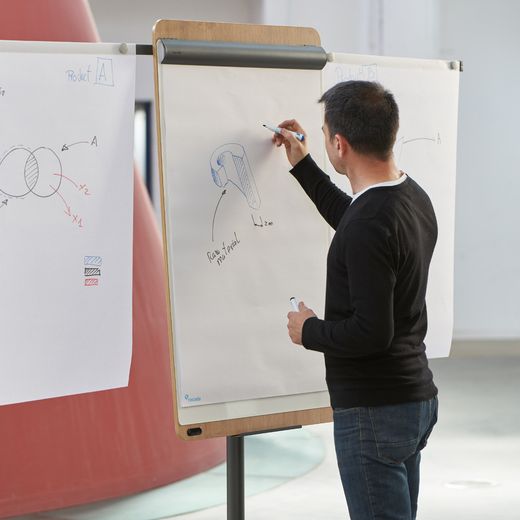 Pizarra Rd-616 Flip4 Movil Metálica Lacada + 1 Brazo Serie Naturall