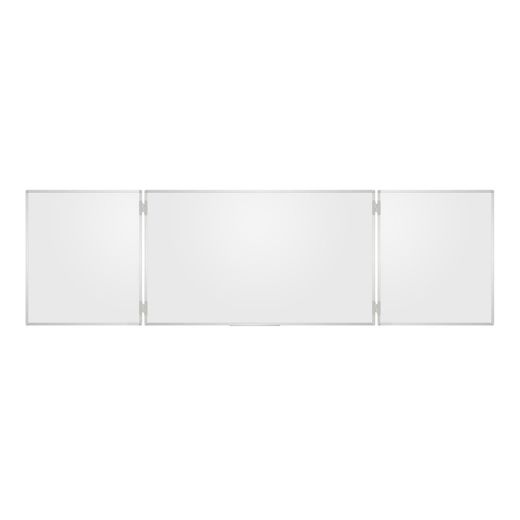 Pizarra Triptica Vitrificada Blanca 240x90 (120x90 Cerrada)