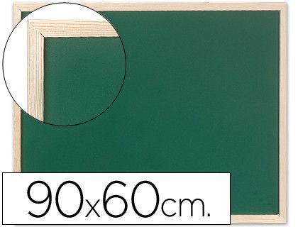 Pizarra Verde Q-Connect Marco de Madera 90X60 Sin Repisa