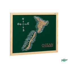 Pizarra verdes no magnética 80x120 cm