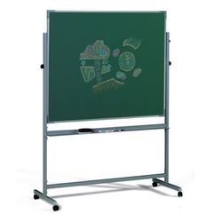 Pizarra volteable estratificada verde 2 caras escritura 122x150 cm