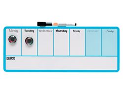 Planificador semanal nobo magnetico color azul 140x360 mm