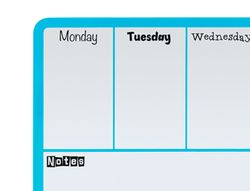 Planificador semanal nobo magnetico color azul 140x360 mm