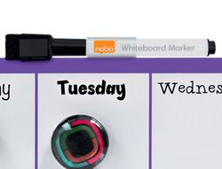 Planificador semanal nobo magnetico color violeta 140x360 mm