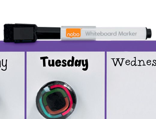 Planificador semanal nobo magnetico color violeta 140x360 mm