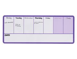 Planificador semanal nobo magnetico color violeta 140x360 mm