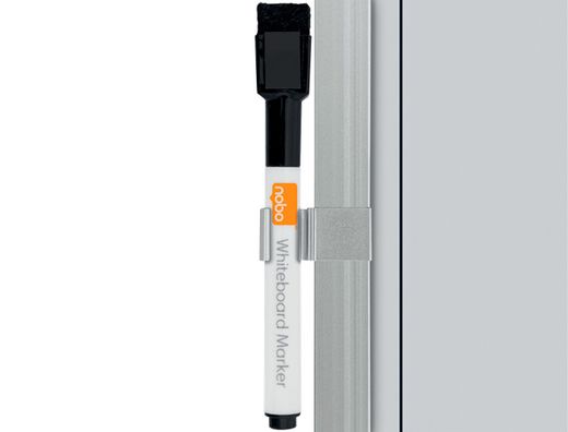 Planificador semanal nobo magnetico + tablero corcho horizontal con marco de aluminio 585x190 mm