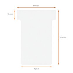 Planning: Fichas T NOBO (estuche 100) tamaño 2, blanco