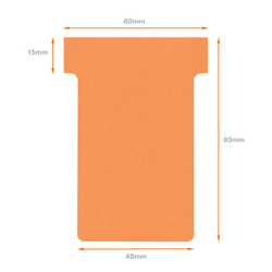 Planning: Fichas T NOBO (estuche 100) tamaño 2, naranja