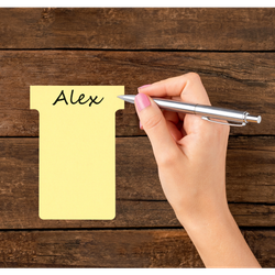 Planning: Fichas T NOBO (estuche 100) tamaño 3, amarillo