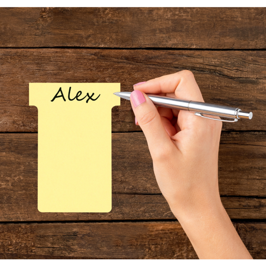 Planning: Fichas T NOBO (estuche 100) tamaño 3, amarillo