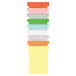 Planning: Fichas T NOBO (estuche 100) tamaño 3, rojo