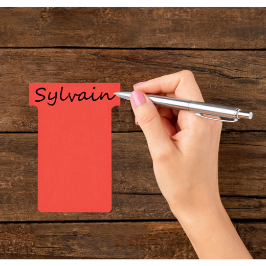 Planning: Fichas T NOBO (estuche 100) tamaño 3, rojo