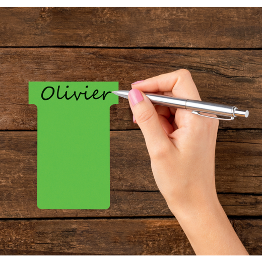 Planning: Fichas T NOBO (estuche 100) tamaño 3, verde