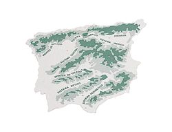 Plantilla Plastico Mapa España -Bolsa de 3 22X18 Cm