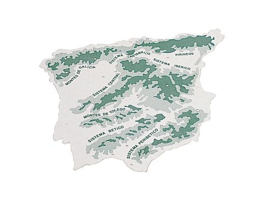 Plantilla Plastico Mapa España -Bolsa de 3 22X18 Cm