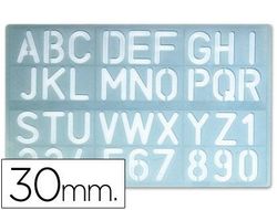 Plantilla Rotulacion 1600 -Letras y Numeros de 30 Mm