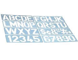 Plantilla Rotulacion 1700 -Letras y Numeros de 50 Mm