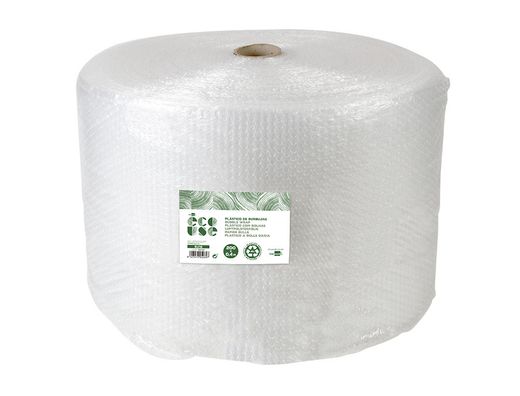 Plastico burbuja liderpapel ecouse 0.40x200m 30% de plastico reciclado