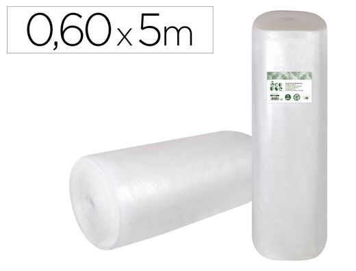 Plastico burbuja liderpapel ecouse 0.60x5m 30% de plastico reciclado