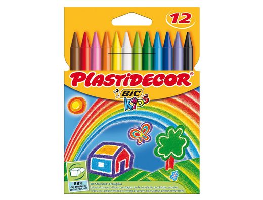 Plastidecor Bic estuche 12 lápices