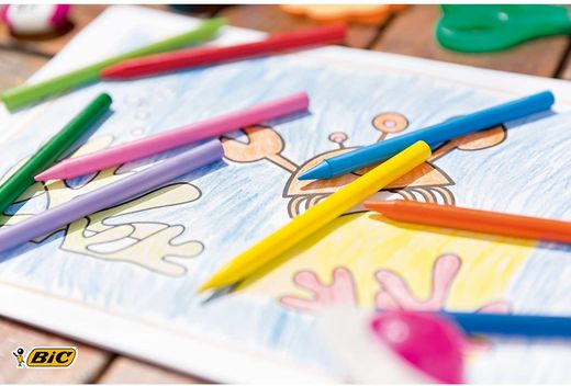 Plastidecor Bic estuche 12 lápices