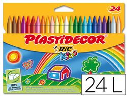 Plastidecor Bic estuche 24 lápices