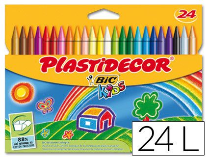 Plastidecor Bic estuche 24 lápices