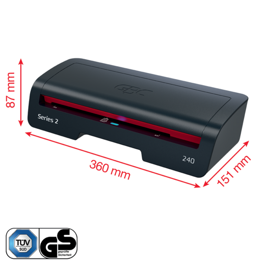 Plastificadora GBC 240 Din A4, negro