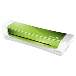 Plastificadora iLAM Home Office DIN A4, blanco/verde nuevo