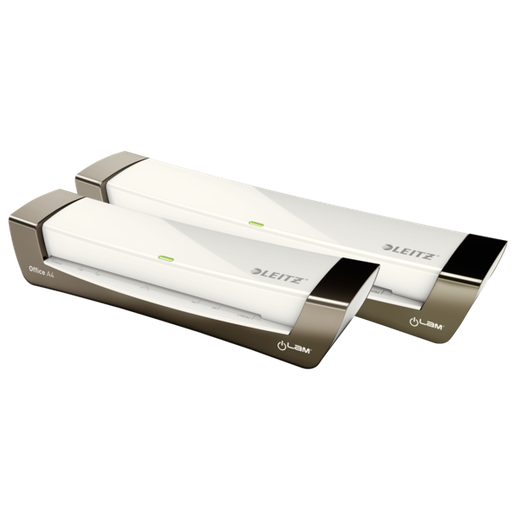 Plastificadora iLAM Office DIN A4, plata/blanco