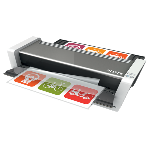 Plastificadora iLAM Touch 2 DIN A3, blanco/plata