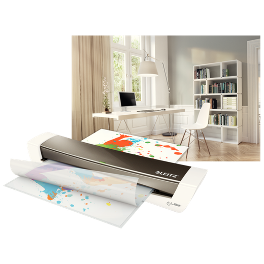 Plastificadora Leitz Ilam Home Office A3 Gris Oscuro 74400089